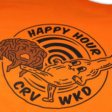 Load image into Gallery viewer, Carve Wicked: Happy Hour Shirt - Orange
