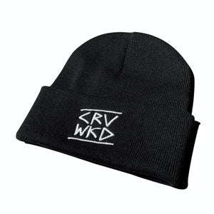Carve Wicked: EMBROIDERED LOGO BEANIE - Black